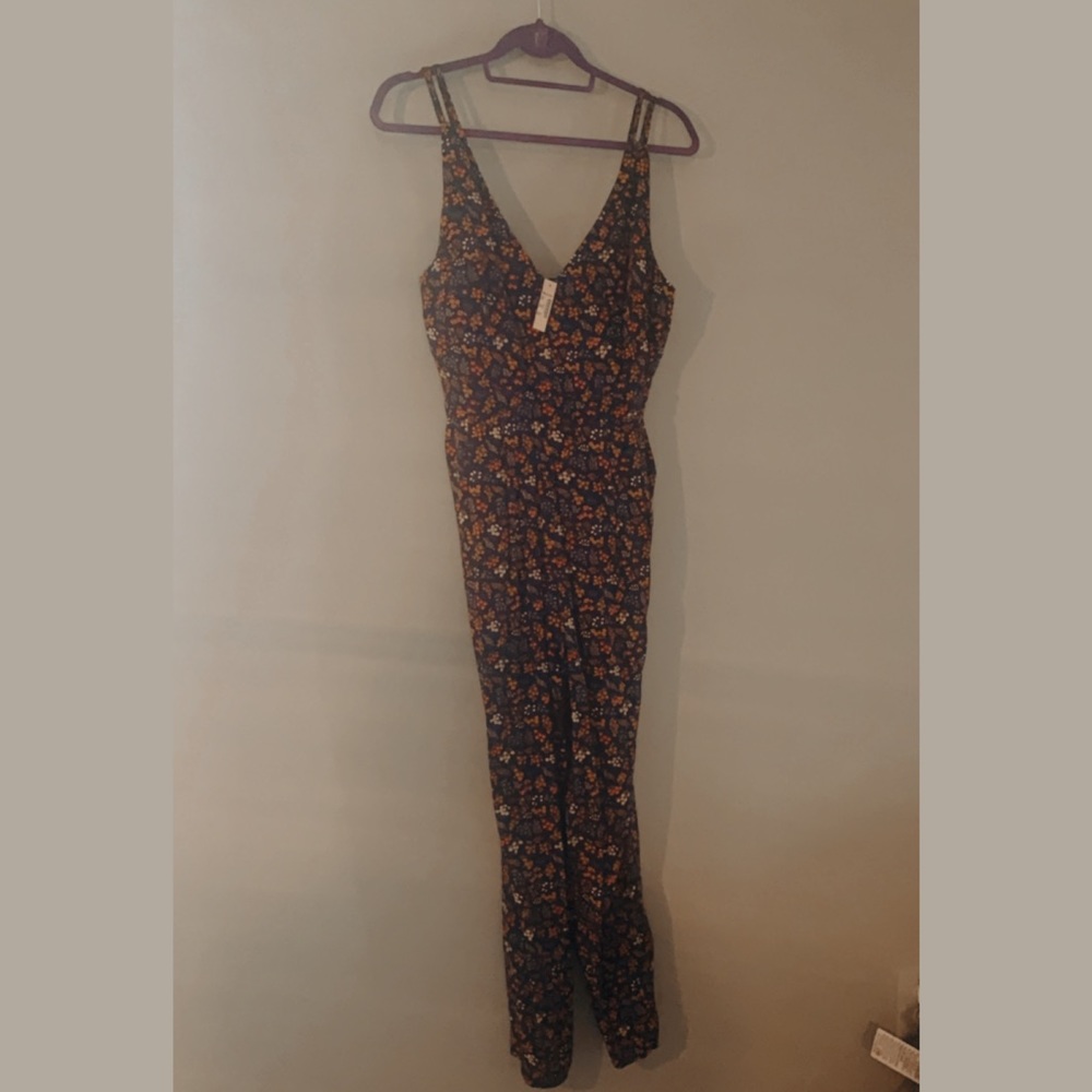 Floral, zipper closure, Jumpsuit